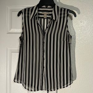 Banana Republic Petite Striped Blouse